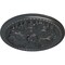 Ekena Millwork Swindon Ceiling Medallion (Fits Canopies up to 2 7/8"), Hand-Painted Pewter, 16 7/8"OD x 1 1/2"P CM16SWPES - alternate 2